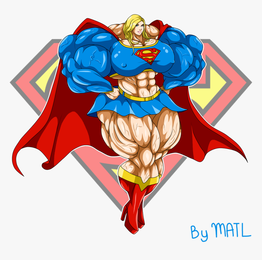 Supergirl By Matl - Super Girl Muscle Growth, HD Png Download, Free Download