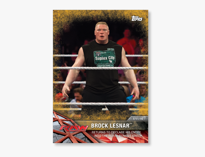 Brock Lesnar 2017 Wwe Road To Wrestlemania Base Cards - Amateur Boxing, HD Png Download, Free Download