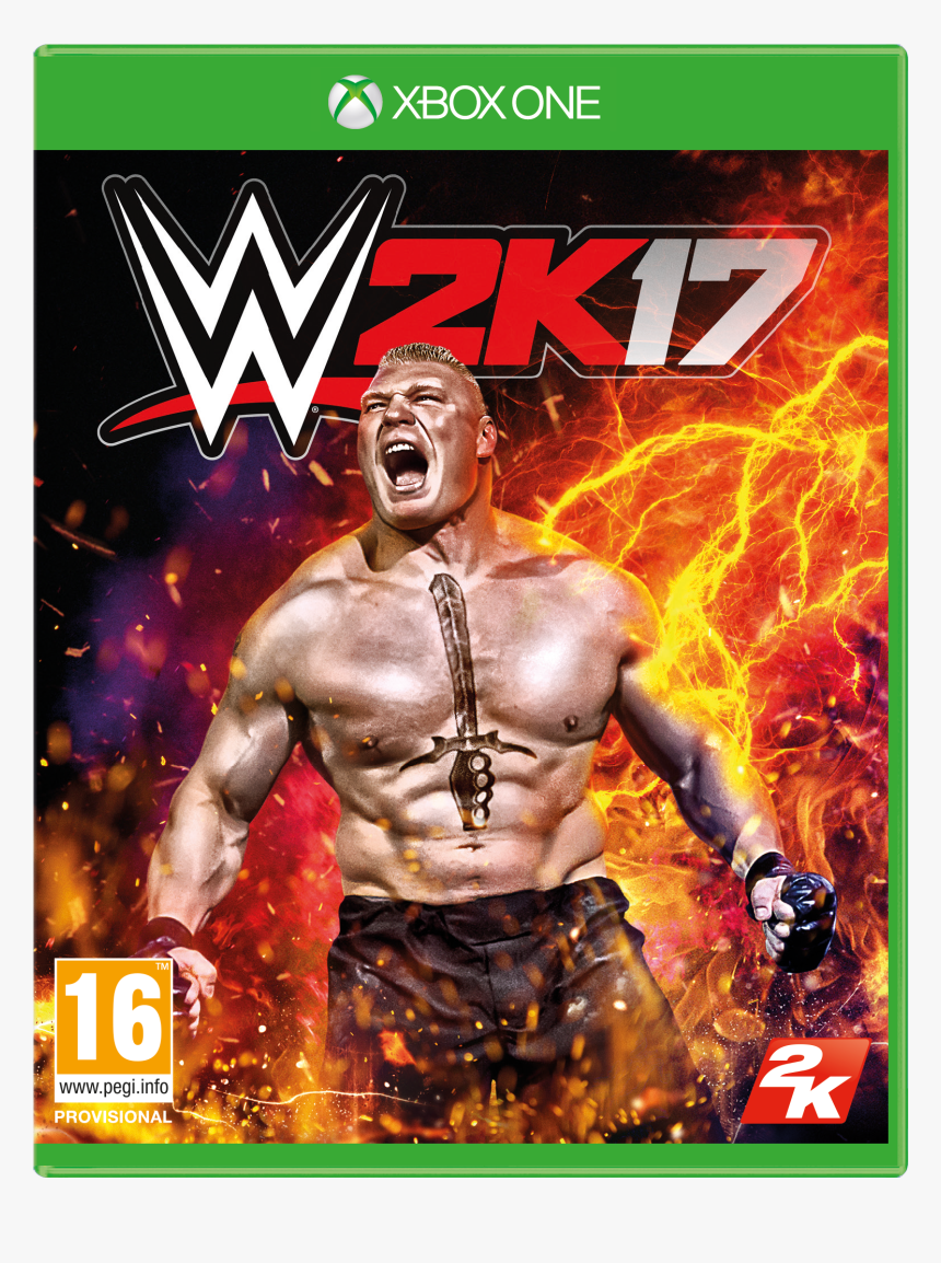 Wwe 2k17 Xbox One Cover Featuring Brock Lesnar, HD Png Download, Free Download