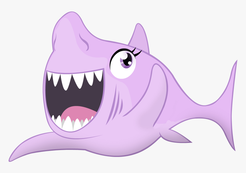 Tiger Shark Twilight Sparkle Shark Fish Pink Shark - Cartoon Sharks Transparent Background, HD Png Download, Free Download