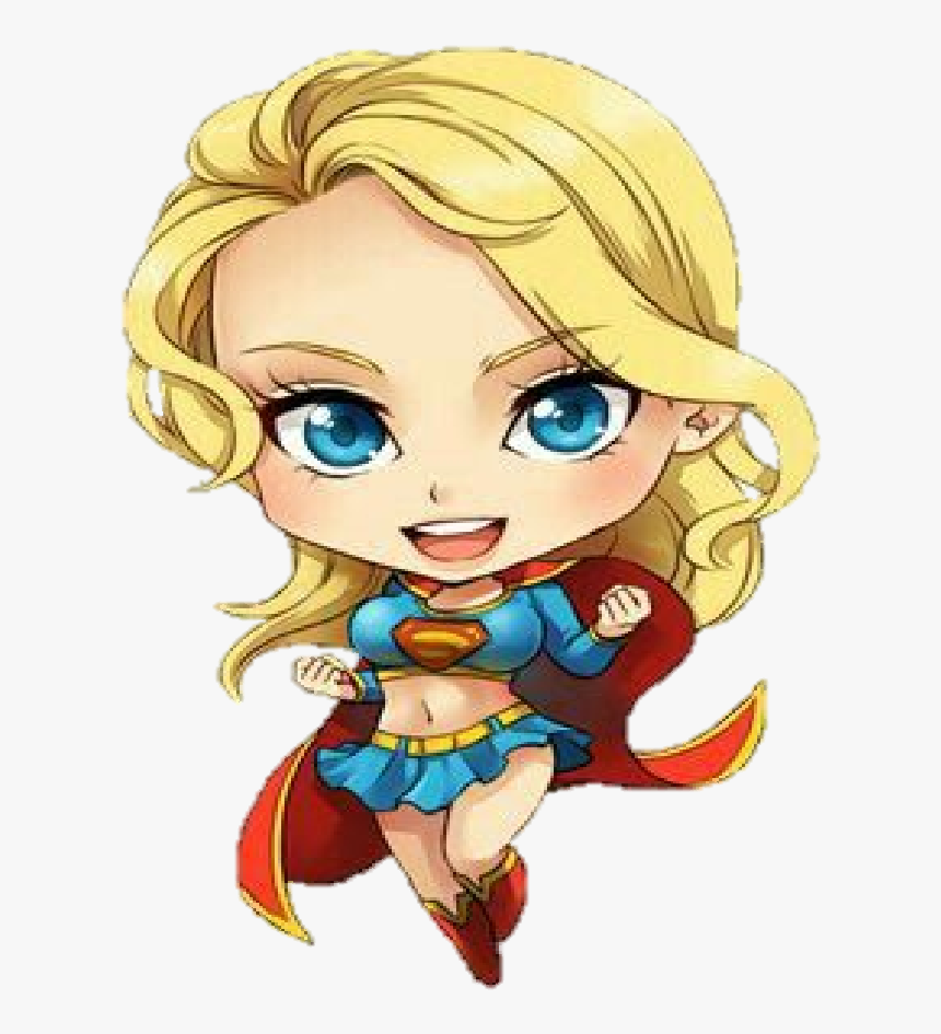 Chibi Supergirl, HD Png Download - kindpng Chibi Supergirl, HD Png Download - kindpng