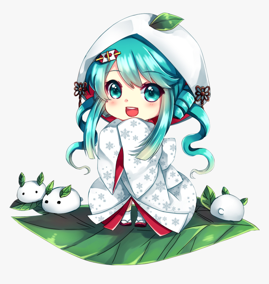 Transparent Hatsune Miku Png - Anime Kawaii Hatsune Miku, Png Download, Free Download
