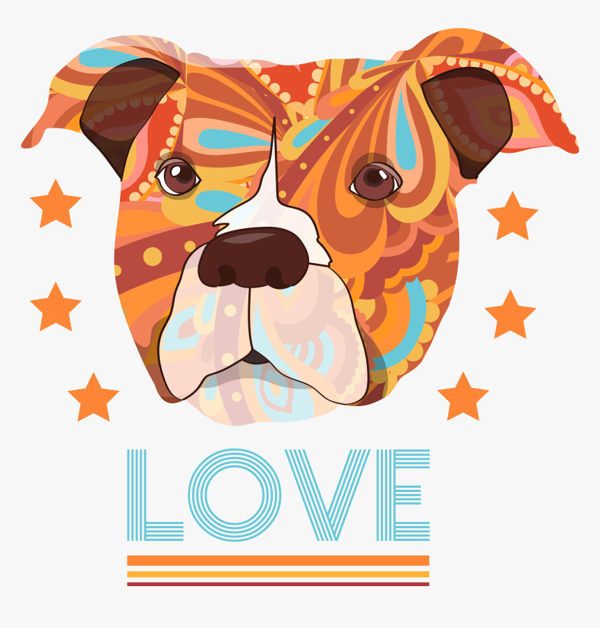 Pitbull Love Design - Boxer, HD Png Download, Free Download