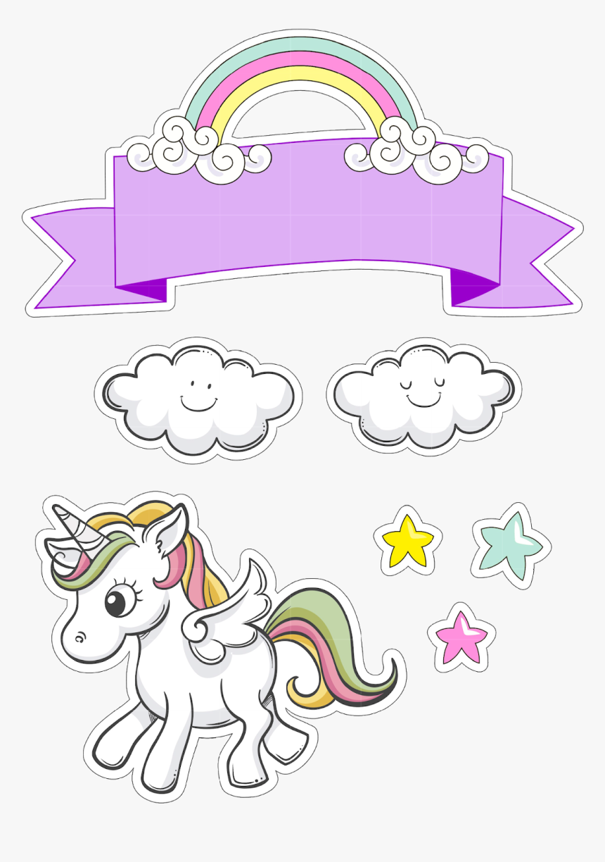 Pin By Natalia Aragonez On Fiesta Unicornios - Topo De Unicornio Para Bolo Png, Transparent Png, Free Download