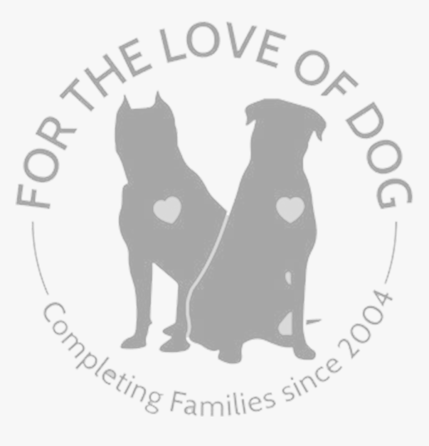 For The Love Of Dog Rottweiler And Pitbull Rescue Of - Pitbull Silhouette, HD Png Download, Free Download