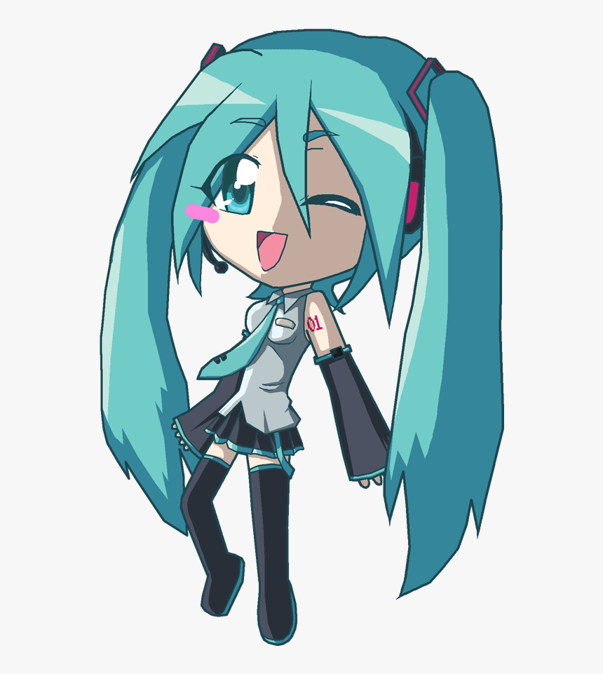 Chibi Hatsune Miku - Gambar Anime Hatsune Miku, HD Png Download, Free Download