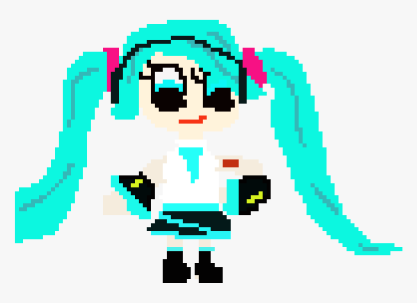 Hatsune Miku Pixl Art, HD Png Download, Free Download