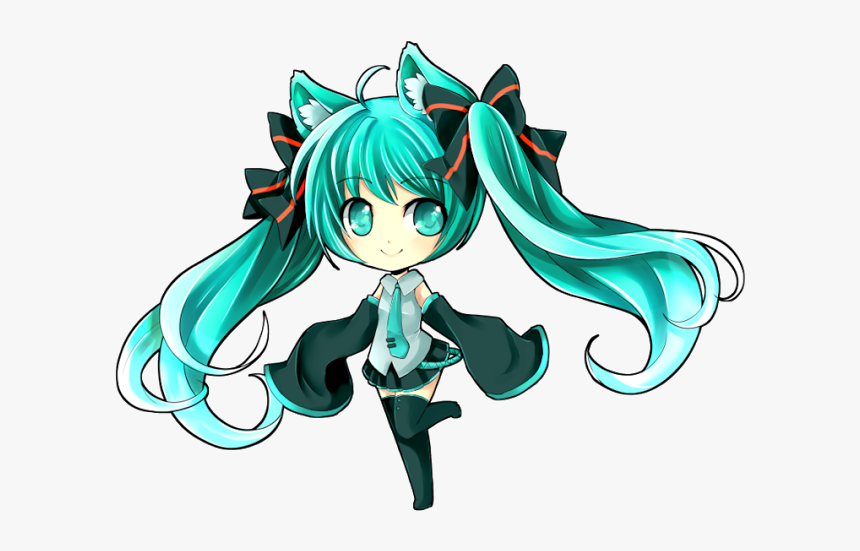 Miku Hatsune Chibi Png, Transparent Png, Free Download