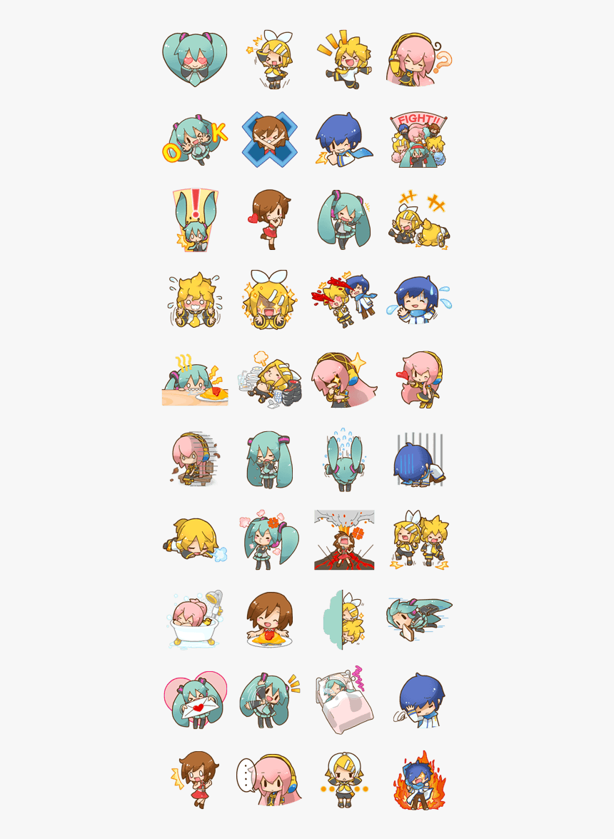 Hatsune Miku Line Sticker, HD Png Download, Free Download