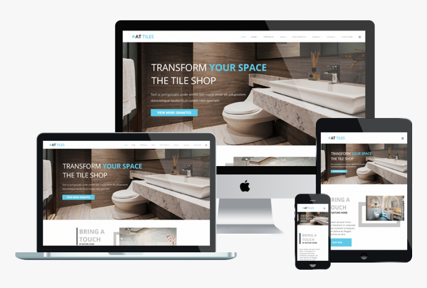 At Tiles Free Responsive Joomla Template - Responsive Website Templates Png, Transparent Png, Free Download