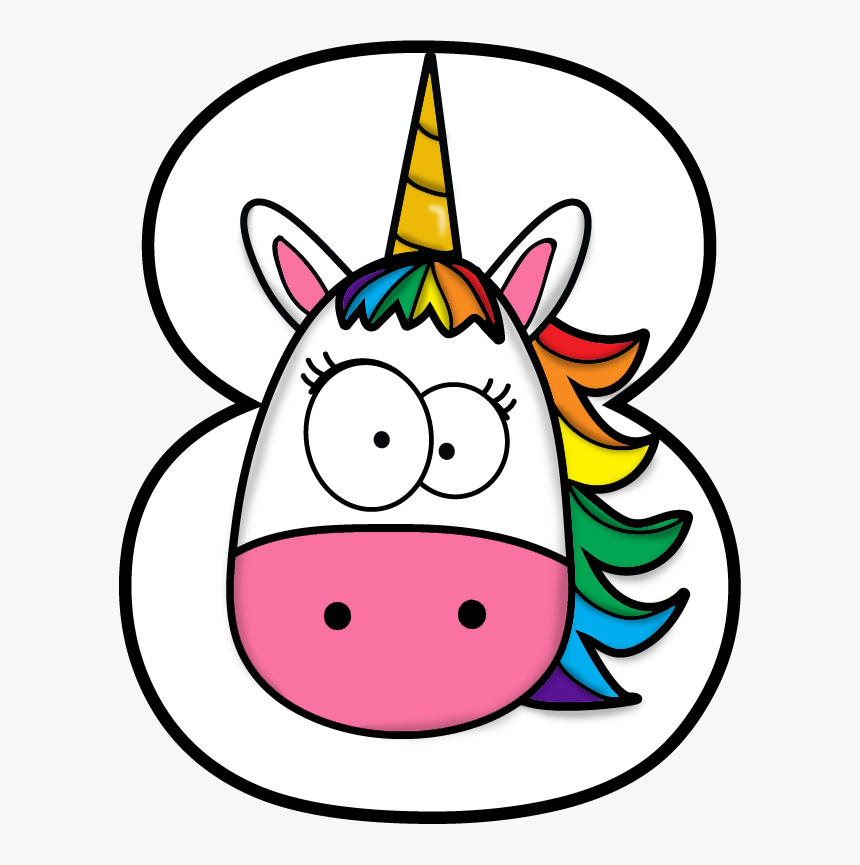 Unicorn Number Drawing Birthday Party Unicornio Clipart - Unicorn Number 3 Png, Transparent Png, Free Download