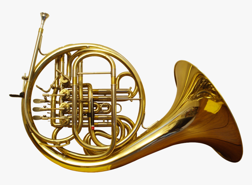 Brass Band Instrument Transparent - Brass Instruments French Horn, HD Png Download, Free Download
