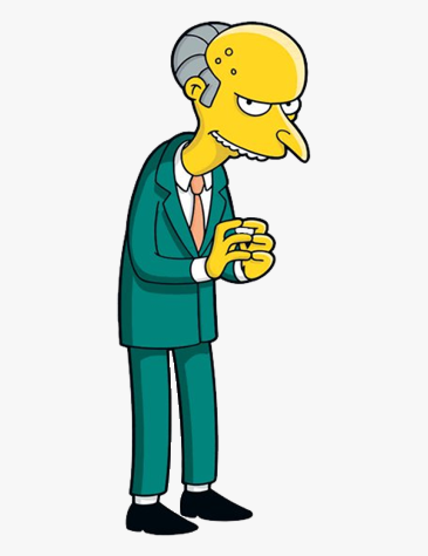 Mr Burns Simpsons, HD Png Download - kindpng
