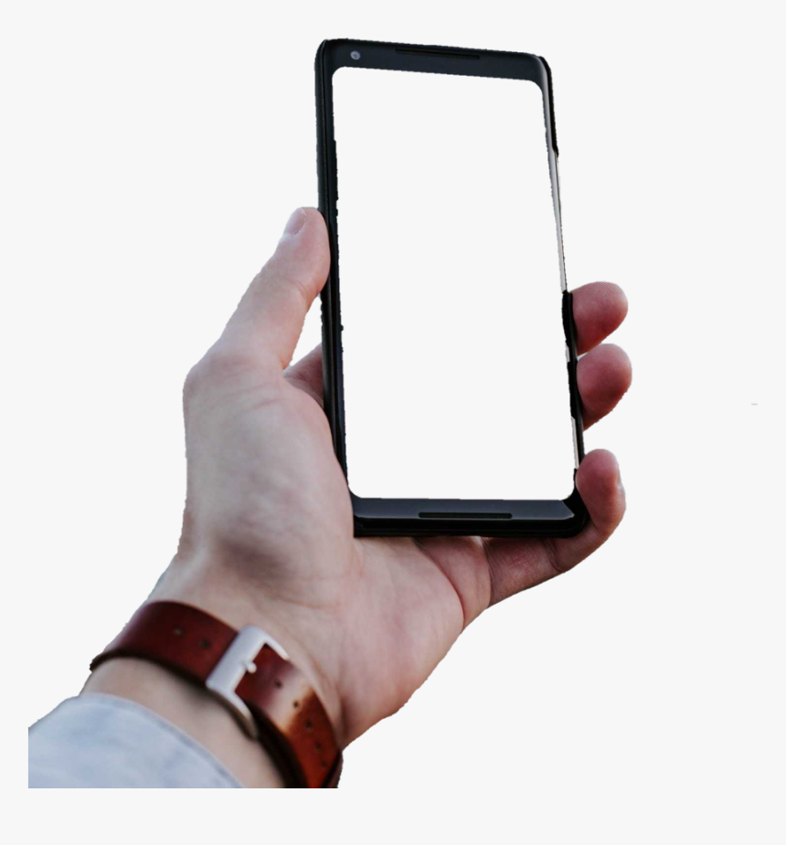 Hand Phone Frame Holding Hand Png Frame Mobile Transparent Png Kindpng