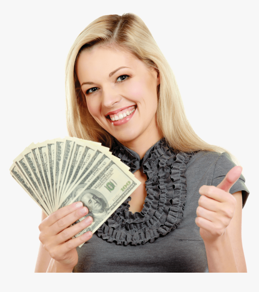 Vape Girl Png - Girl With Money Png, Transparent Png, Free Download