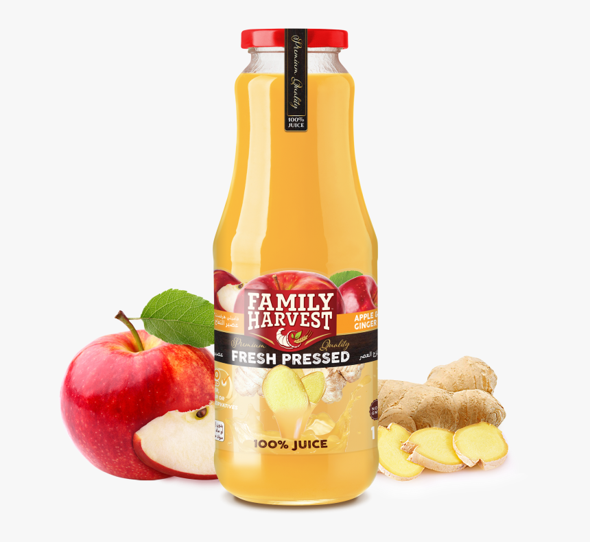 Family Harvest Fresh Pressed Ginger Juice - Family Harvest Juice, HD Png Download, Free Download