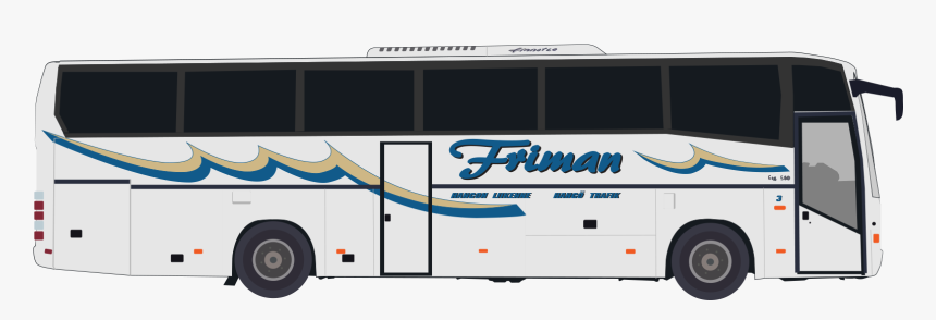 Number 3, Volvo B10m , 49 1 1 Seats - Frimans Buss, HD Png Download, Free Download