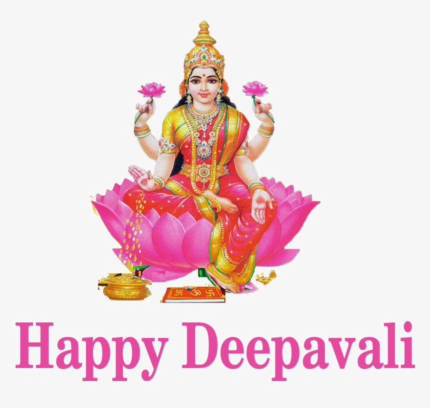 Diwali Wishes Png Free Pic - Goddess Lakshmi, Transparent Png, Free Download