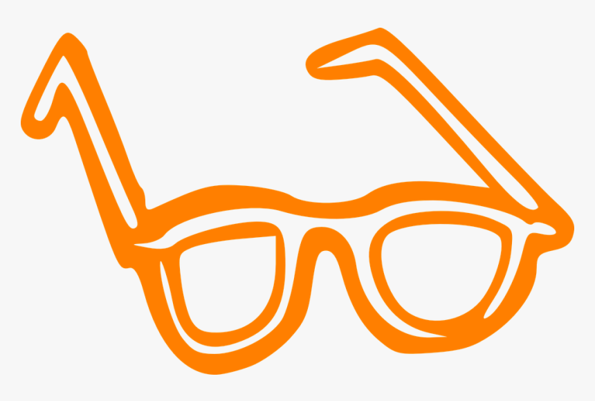 Eyeglasses Clipart Cute - Glasses Clip Art Orange, HD Png Download, Free Download