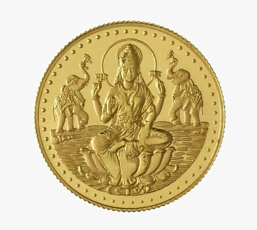 Lakshmi Gold Coin Download Transparent Png Image - Laxmi Ji Gold Coin, Png Download, Free Download