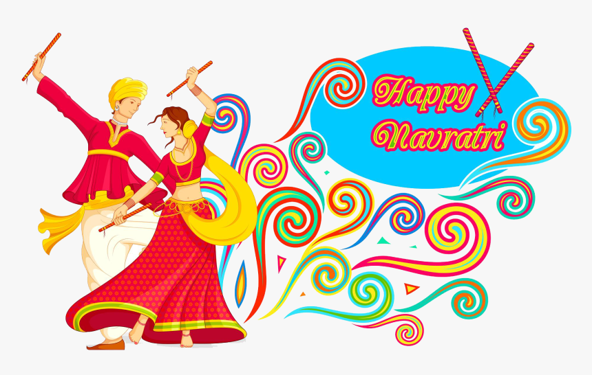 Happy Navratri 2018 Png, Transparent Png, Free Download