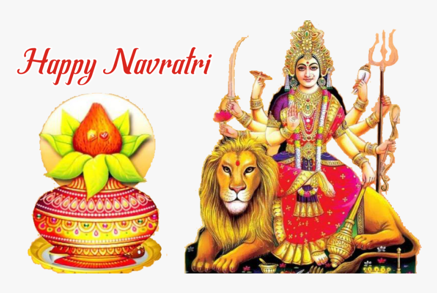 Hindu New Year 2075 And Navratri , Png Download - Navratri Hd, Transparent Png, Free Download