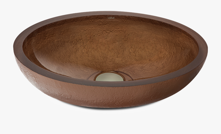 Oval Washbasin With Bronze External Texture - Bathroom Sink, HD Png Download, Free Download
