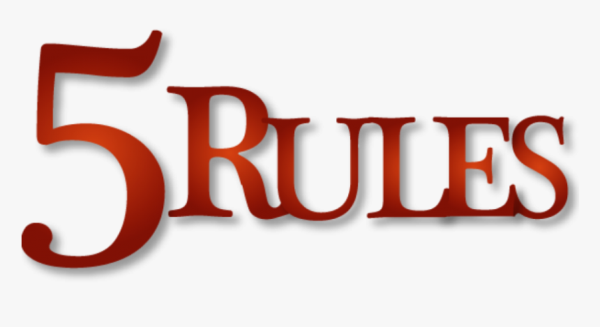 Transparent Rules Png - 5 Rules, Png Download, Free Download