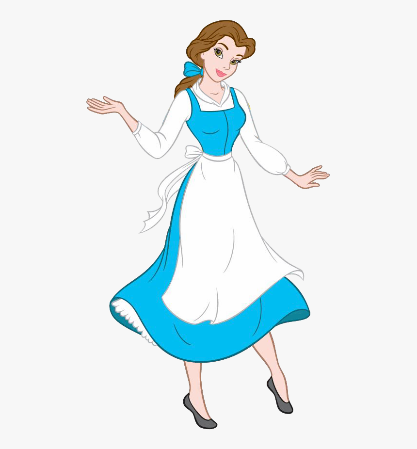 Peasant Belle - Paper Doll Disney Princess Belle, HD Png Download, Free Download