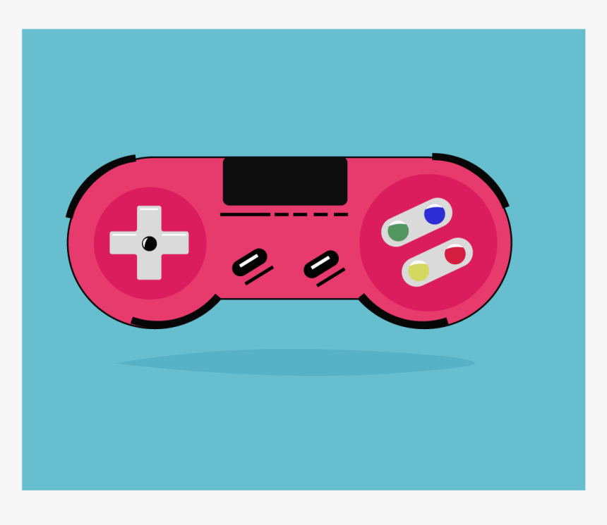 Gaming Controller Ux App Icons Typography Brand Blue - Illustration, HD Png Download, Free Download