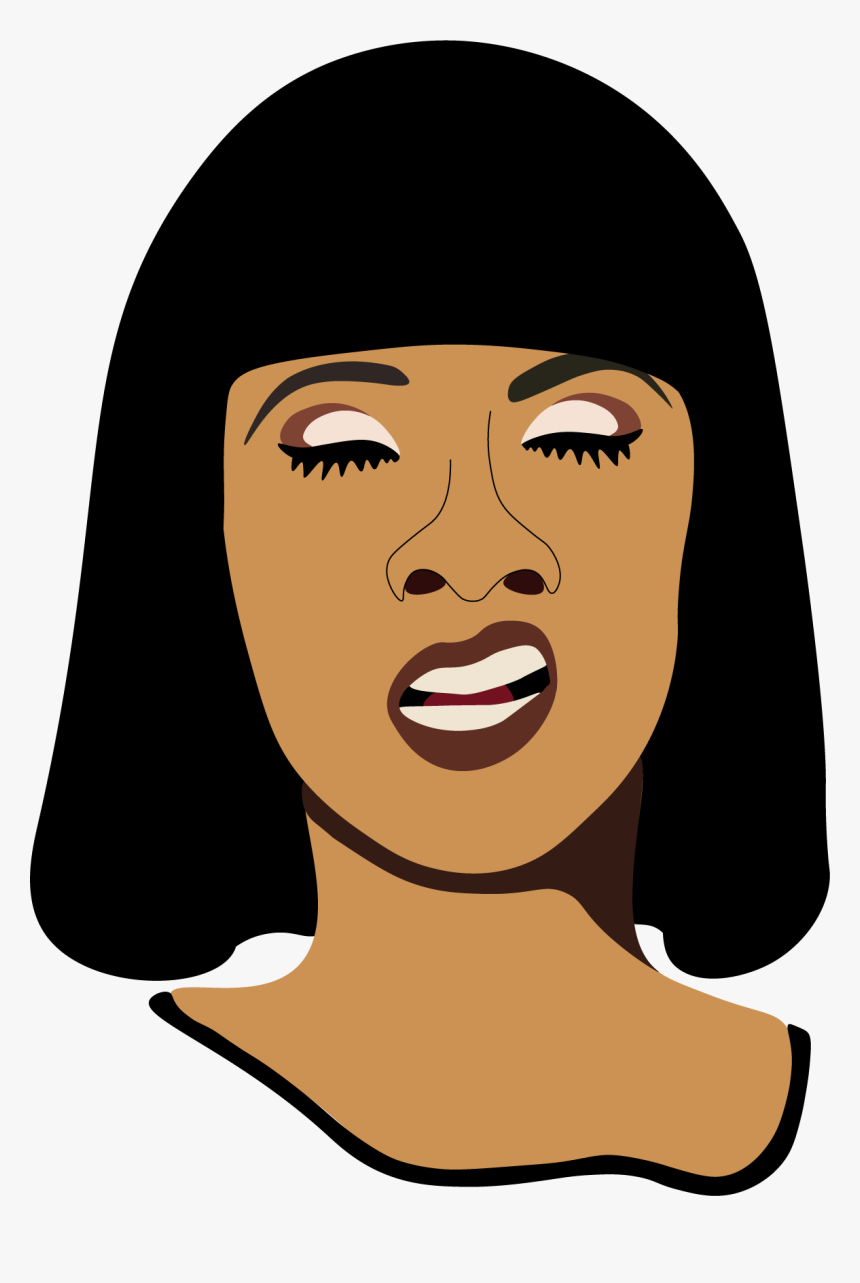 Cardi B Cartoon Png, Transparent Png, Free Download