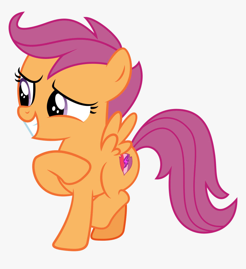 Scootaloo Pony Rainbow Dash Applejack Sweetie Belle - Scootaloo With Cutie Mark, HD Png Download, Free Download