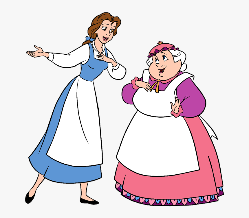 Belle Human Mrs Potts - Mrs Potts And Belle, HD Png Download, Free Download