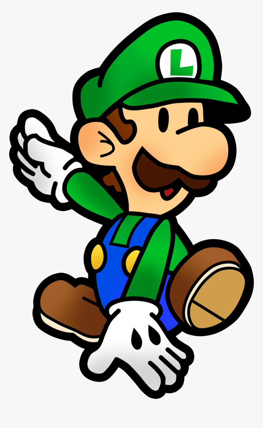 Mario And Luigi Paper Jam - Luigi Paper Mario Png, Transparent Png, Free Download