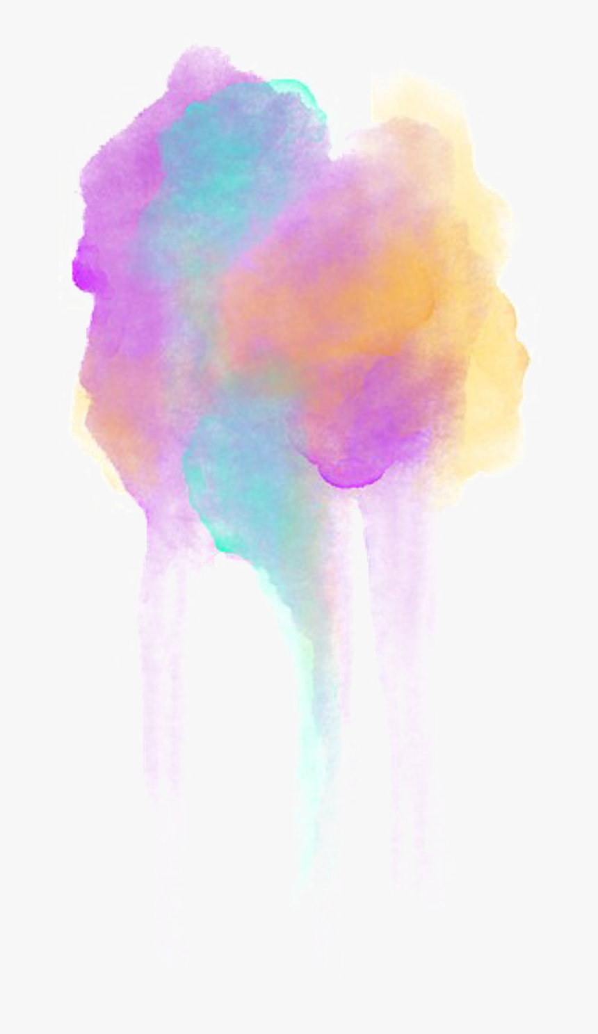 #watercolor #paint #colors #smear #dripping #drips - Watercolor Paint, HD Png Download, Free Download