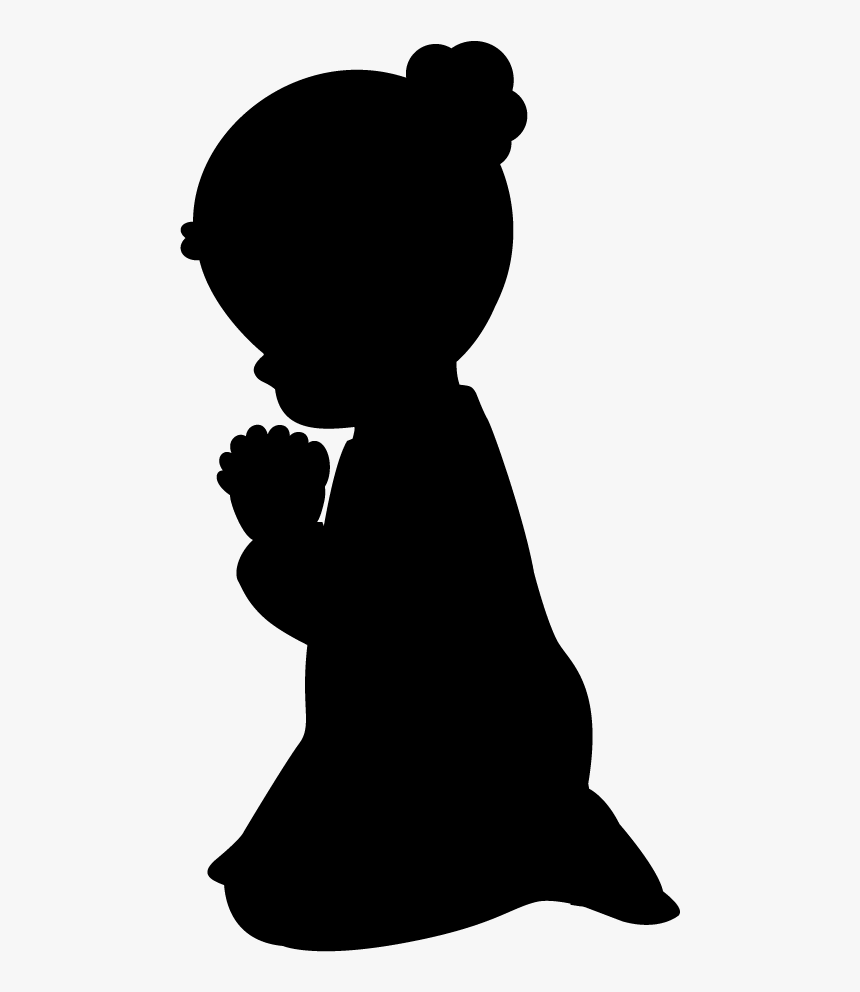 Prayer Clip Art Praying Hands Child Image - Pregnant Silhouette Clipart Png, Transparent Png, Free Download