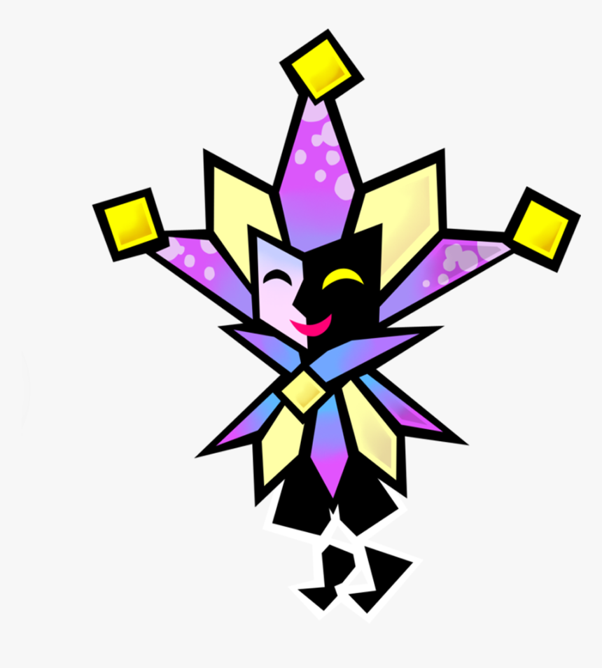 Transparent Kirby Sprite Png - Dimentio Paper Mario, Png Download, Free Download