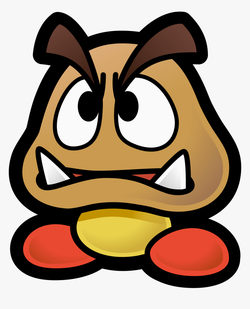 Doom Drawing Super Mario - Paper Mario The Thousand Year Door Goomba, HD Png Download, Free Download