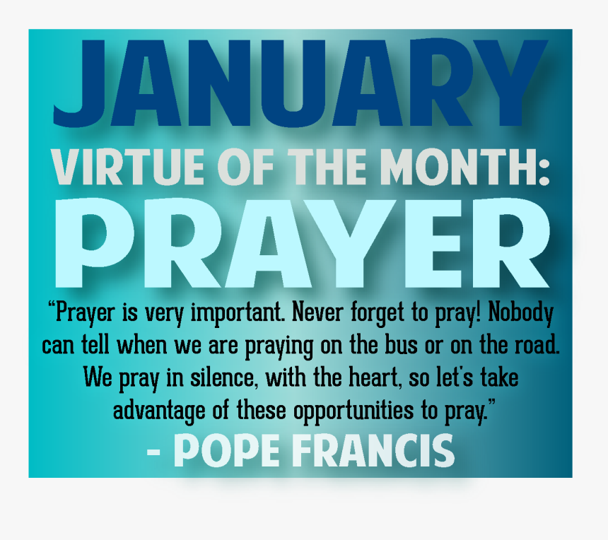 Prayer - Virtue Of The Month February, HD Png Download, Free Download