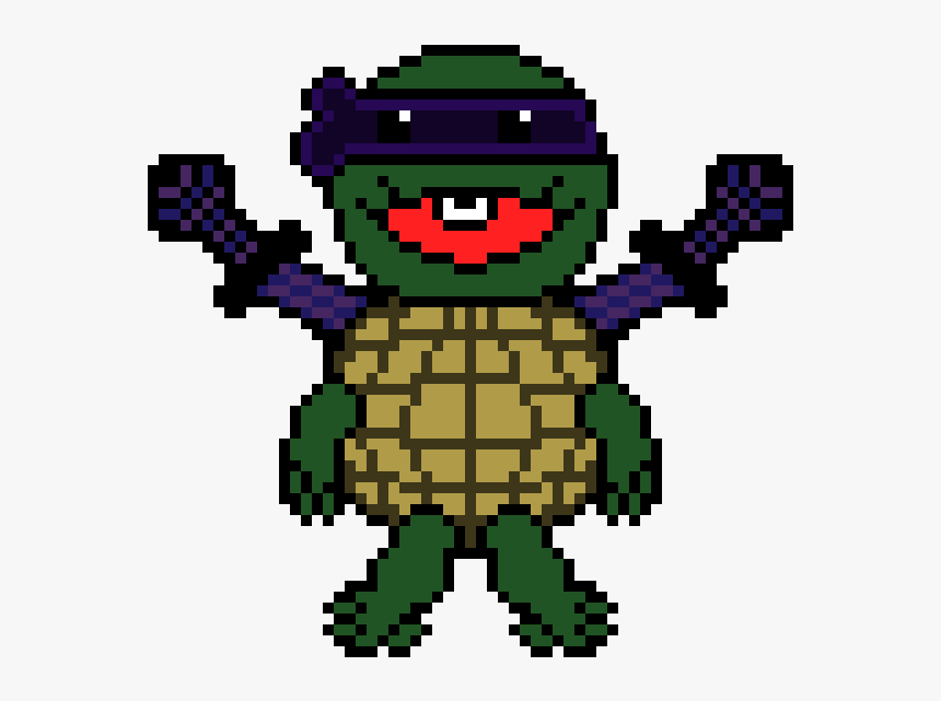 Baby Ninja Turtle Pixel Art, HD Png Download, Free Download