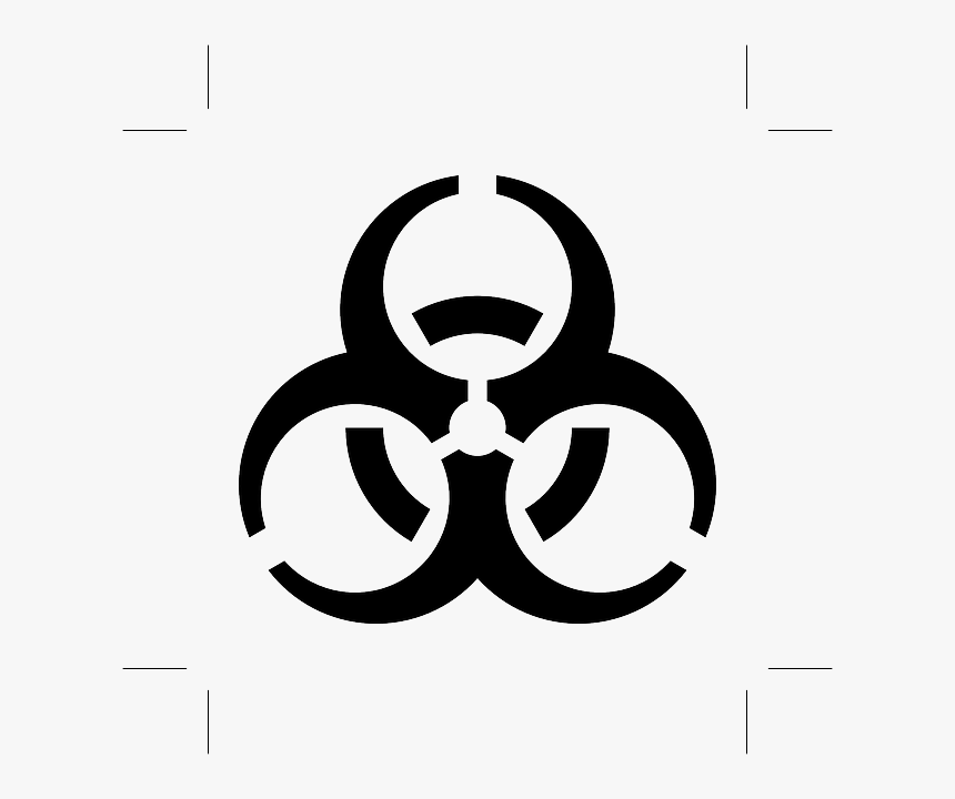 Biohazard, Poisonous, Warning, Danger, Attention, Black - Biohazard Symbol, HD Png Download, Free Download