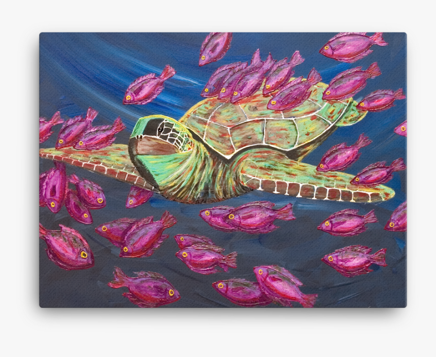 Sea Turtle By Ricky Trione - Painting, HD Png Download, Free Download