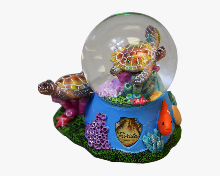 H3055-99 Sea Turtle 45mm Snow Globe W/shield, HD Png Download, Free Download