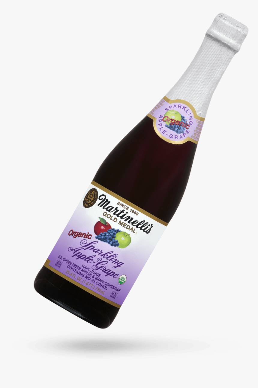 Martinelli's Gold Medal Sparkling Apple Grape Juice, HD Png Download, Free Download
