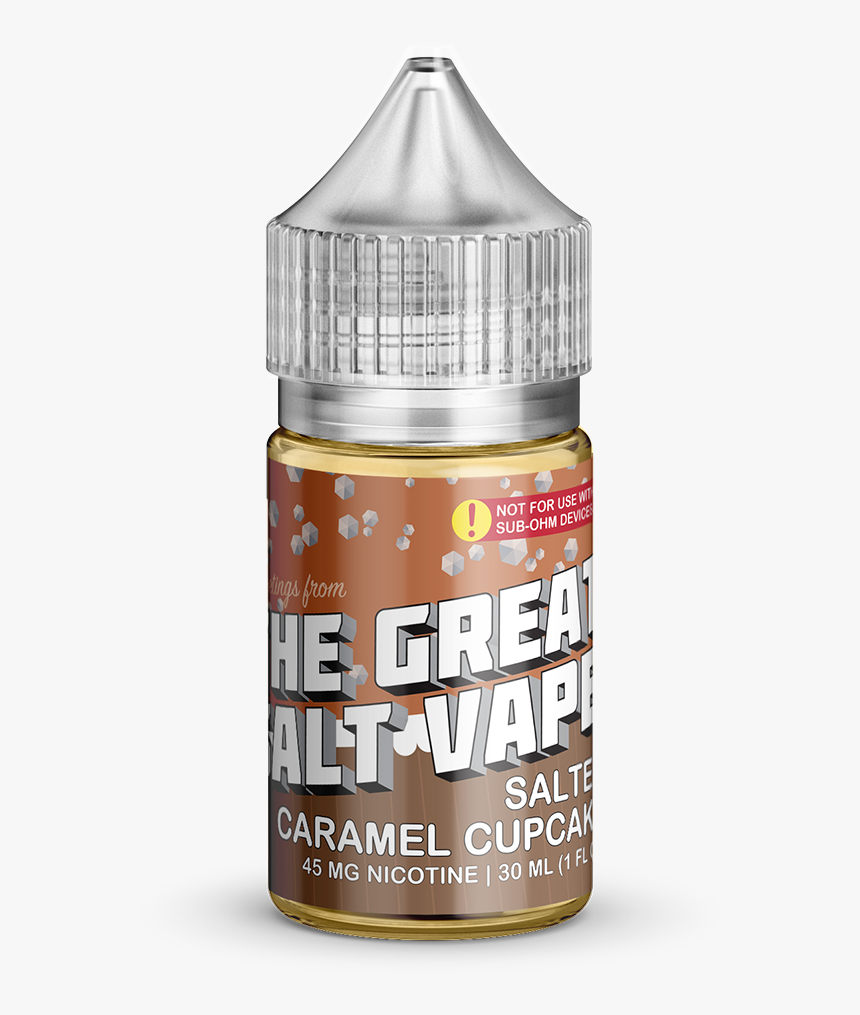 Salted Caramel Cupcake Salt Vape Nicotine Salts Juul - Acrylic Paint, HD Png Download, Free Download