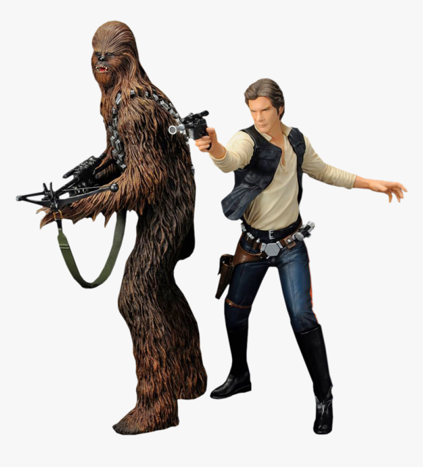 Star Wars Han Solo & Chewbacca Artfx 2-pack Statue - Chewbacca, HD Png Download, Free Download