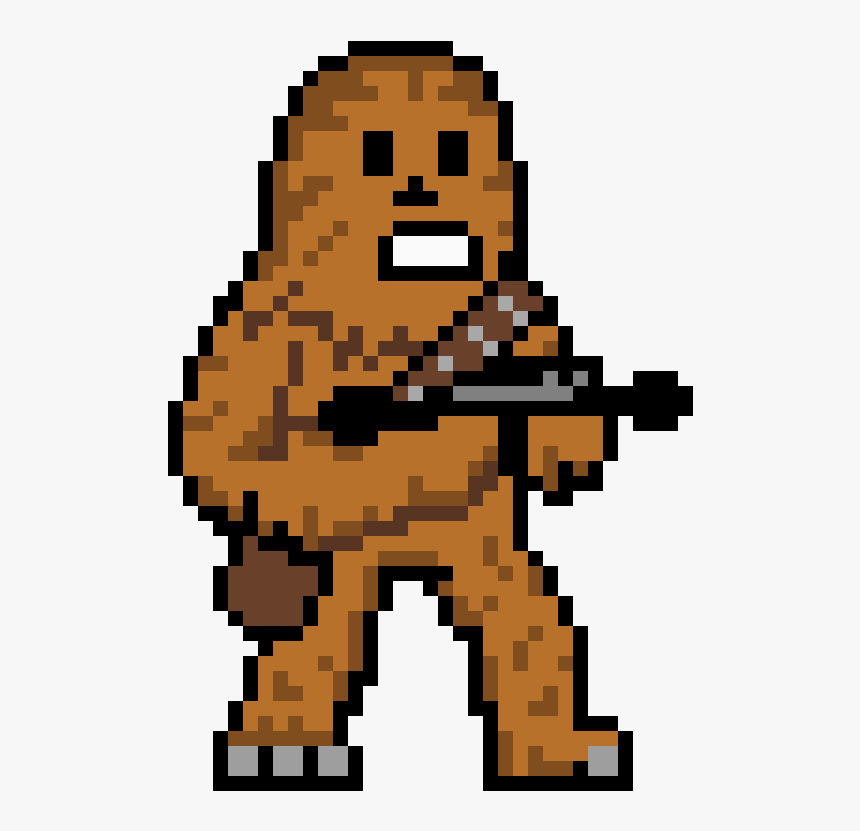 Avatar Aang Pixel Art - Pixel Art Star Wars Chewbacca, HD Png Download, Free Download