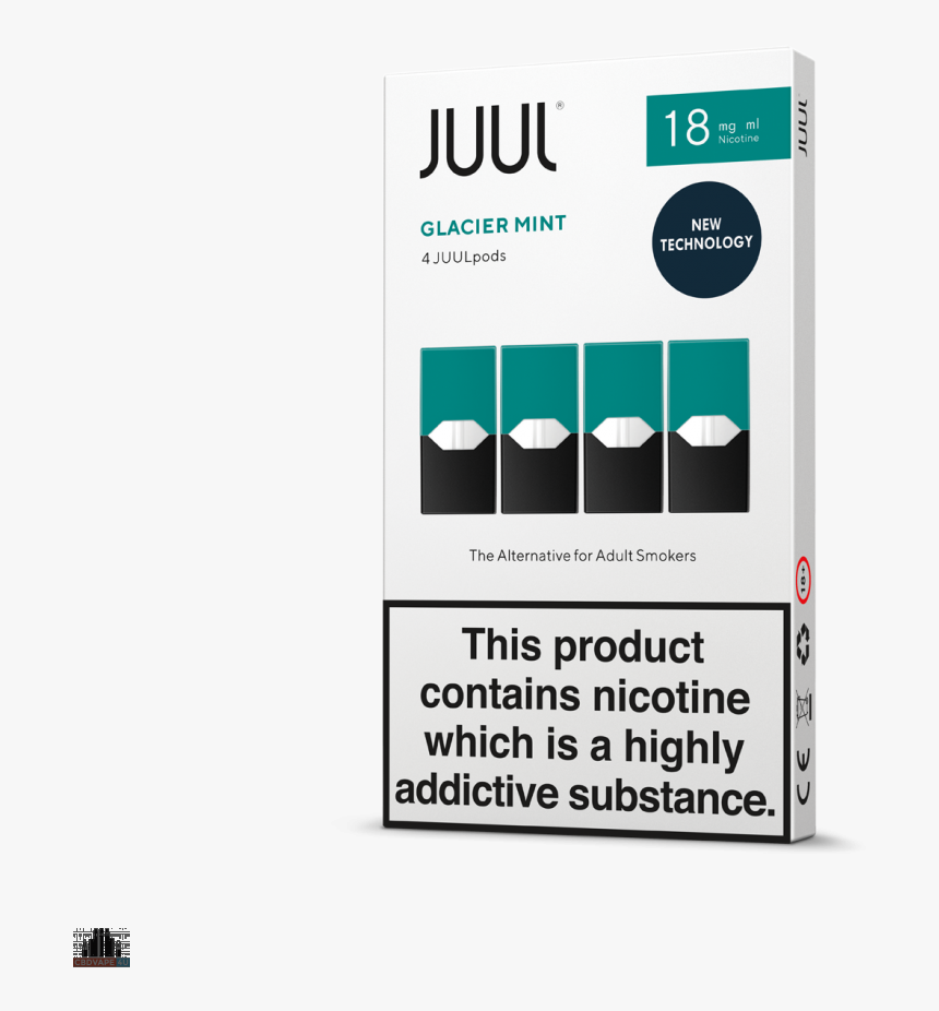 Glacier Mint Pods 18mg By Juul Labs - Juul Pods Royal Creme, HD Png Download, Free Download