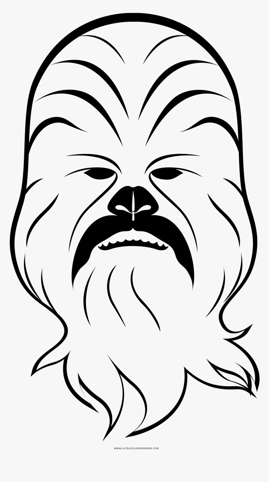Chewbacca Coloring Page - Png Desenhos Para Colorir, Transparent Png, Free Download