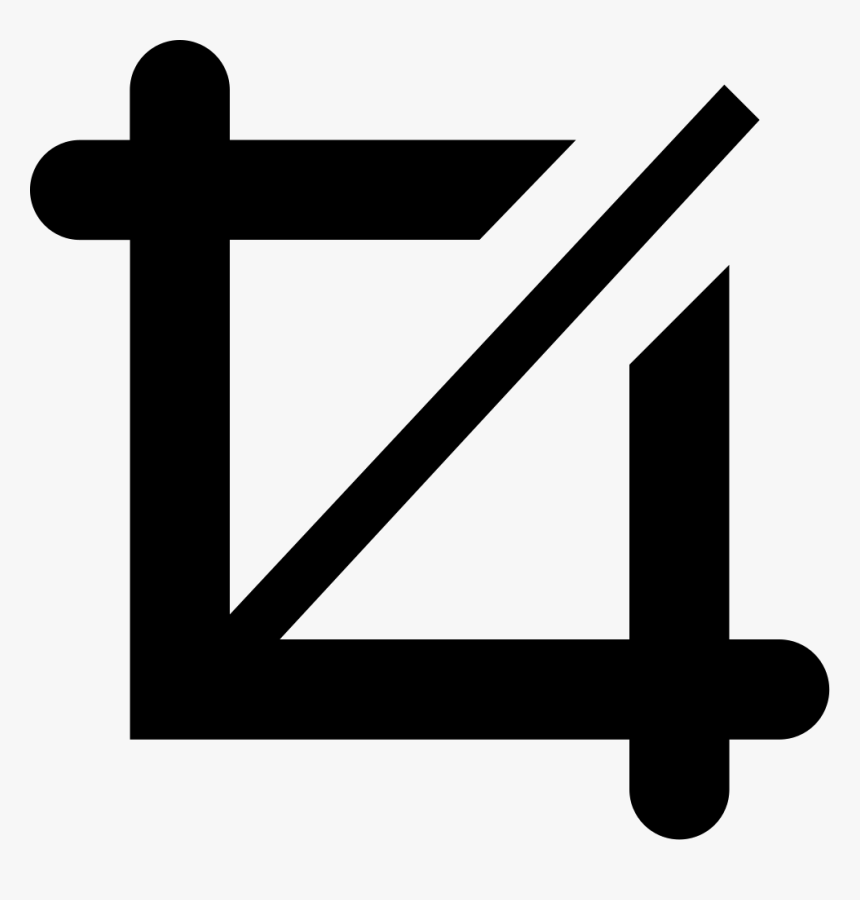 Cropping Design Interface Symbol Of Straight Lines - Cross, HD Png Download, Free Download